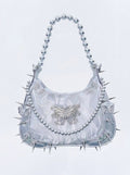 Cybergoth butterfly silver bag