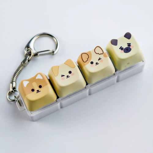 Cat/Dog Mechanical Keyboard Keychain