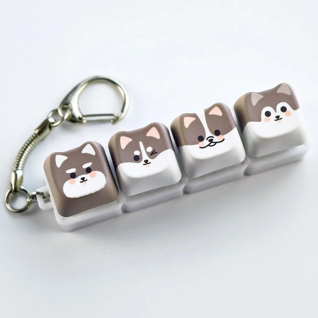 Cat/Dog Mechanical Keyboard Keychain