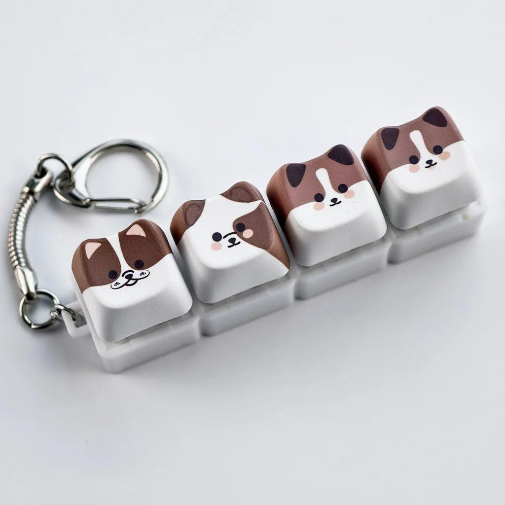 Cat/Dog Mechanical Keyboard Keychain